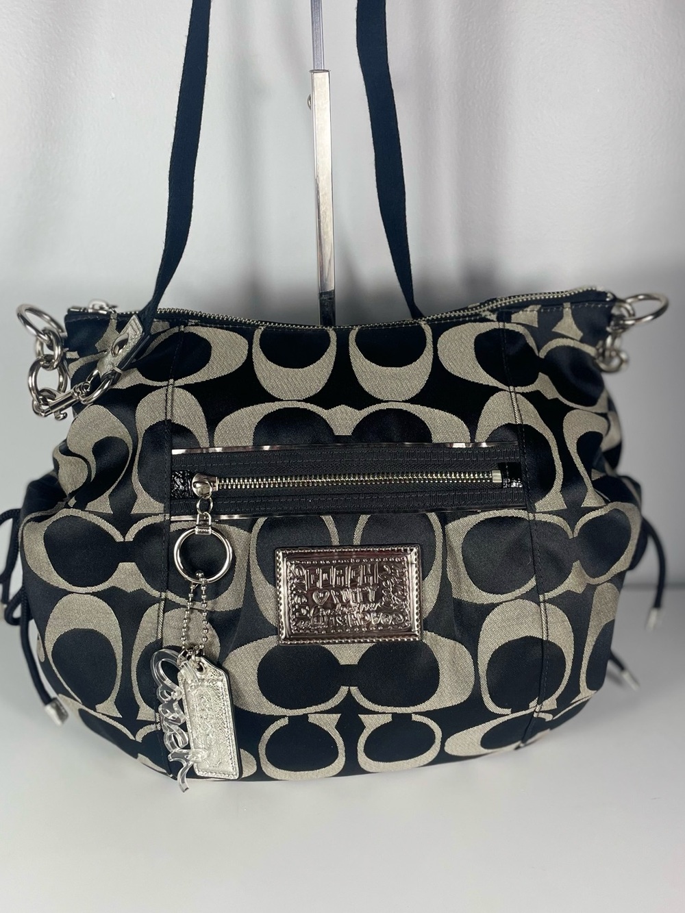 Coach Poppy Signature Sateen Jazzy Bag